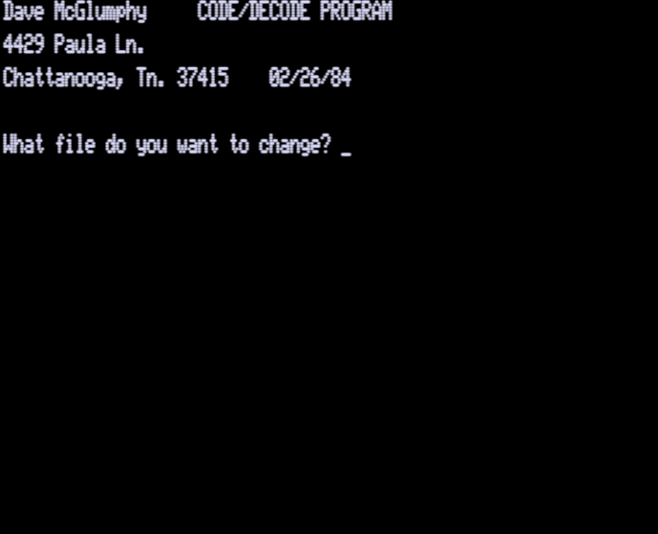 Screen shot